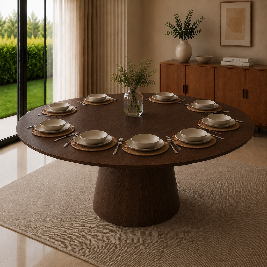 Mesa de Jantar Redonda Arena 180cm