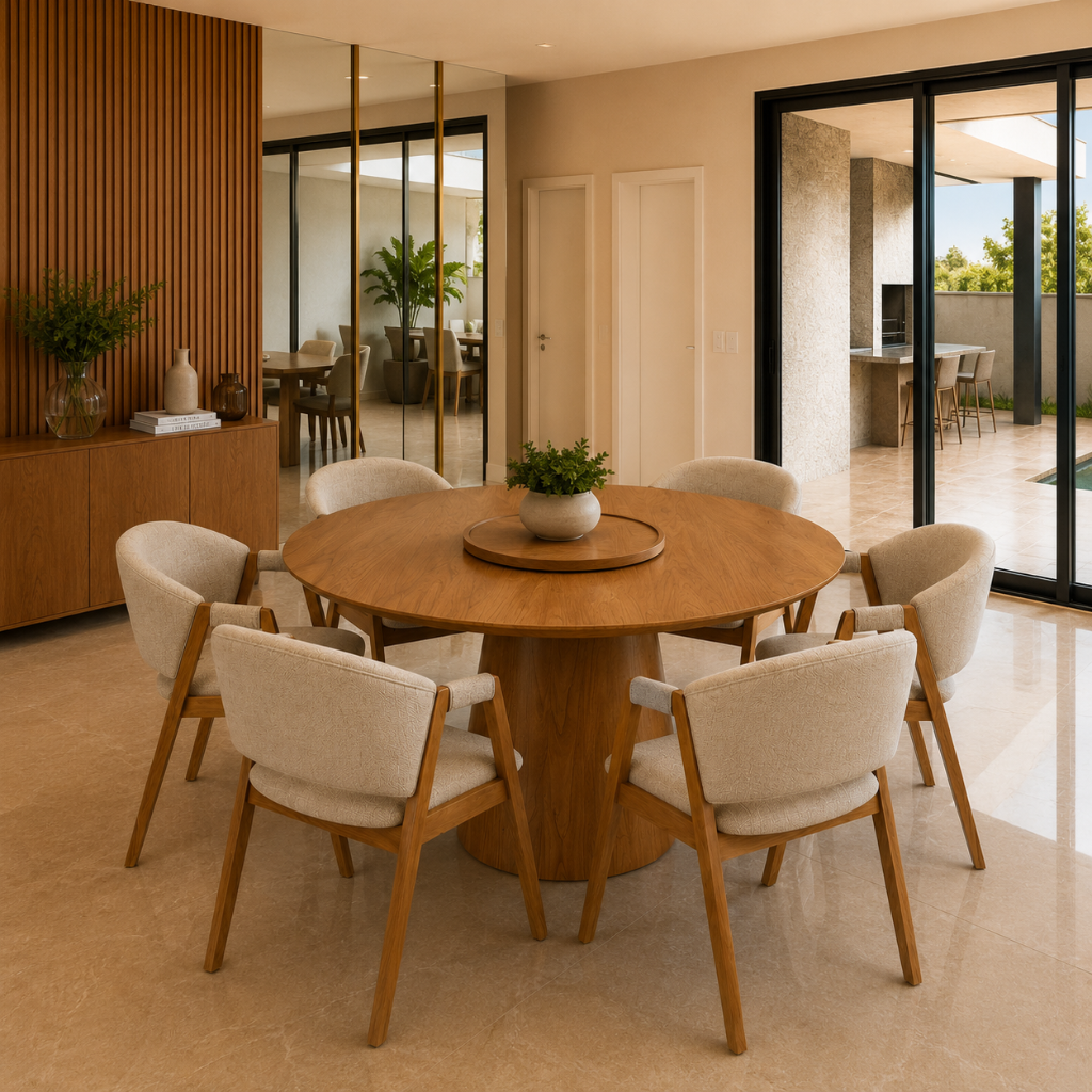 Conjunto de Jantar Athena 140cm